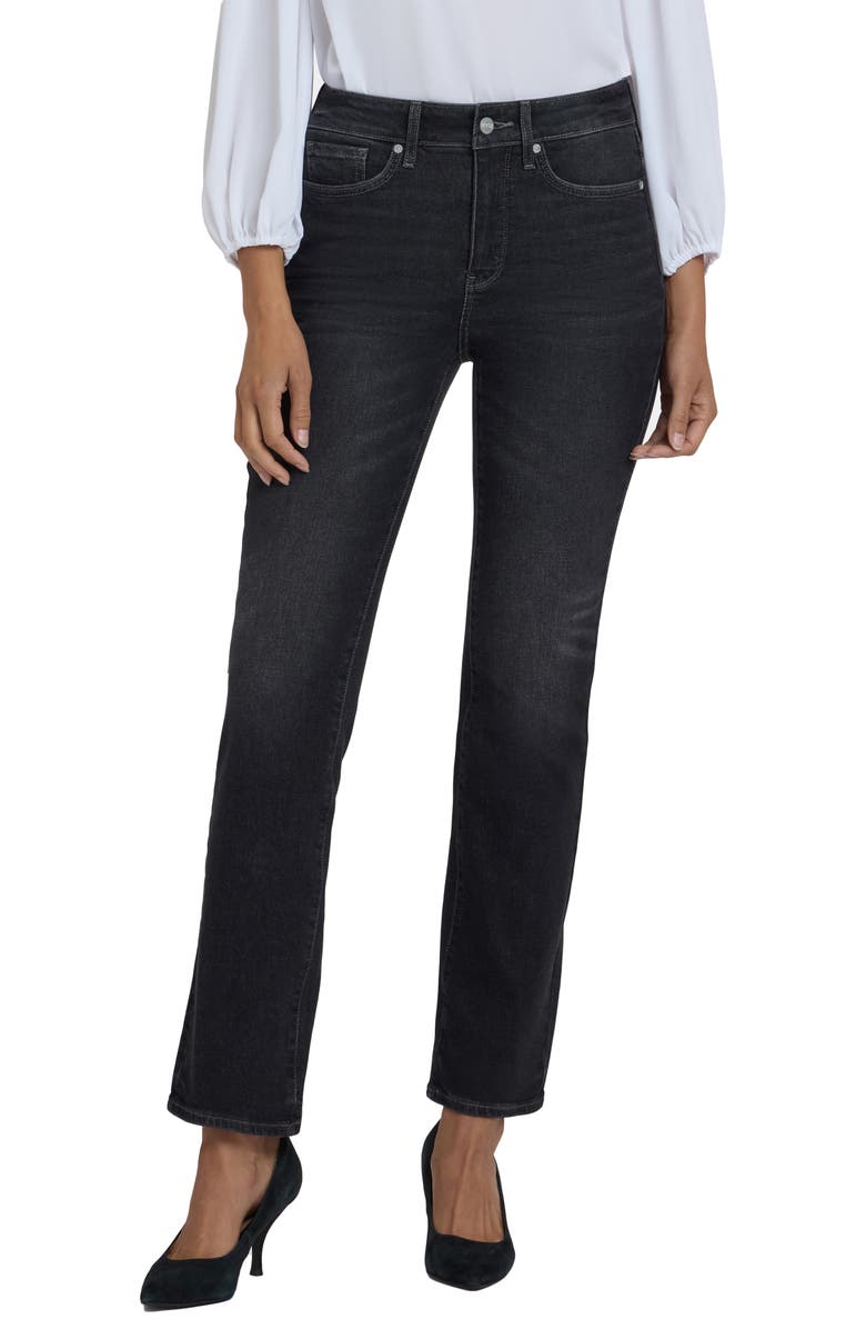 NYDJ Marilyn High Waist Straight Leg Jeans, Main, color, Paris Lights