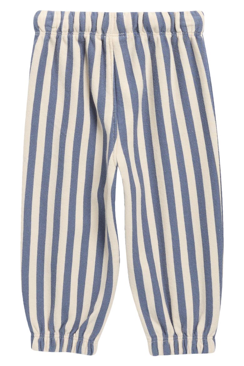 Marine Stripe Cotton Joggers, Alternate, color, MARINE