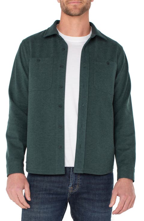 Knit Button-Up Shirt