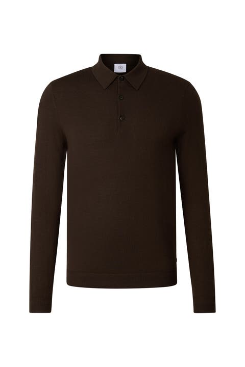 Knitted Polo Long-Sleeved Top Jake