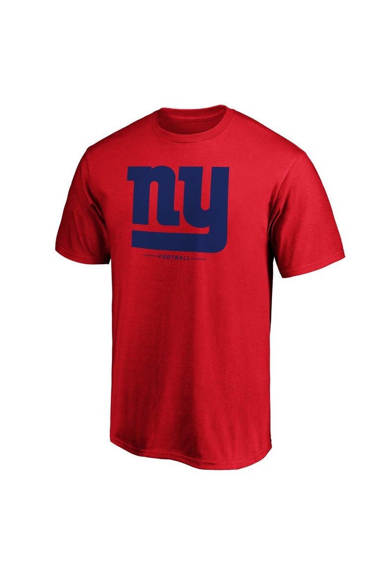 Men's Fanatics Branded Red New York Giants Team Lockup Logo T-Shirt, Alternate, color, Red