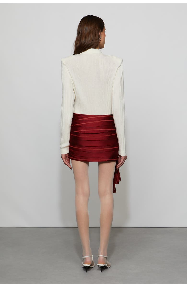 Et Ochs Reed Skirt, Alternate, color, Lipstick Red