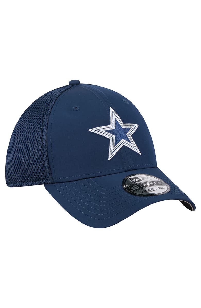 New Era Men's New Era Navy Dallas Cowboys Outline 39THIRTY Flex Hat, Alternate, color, Navy