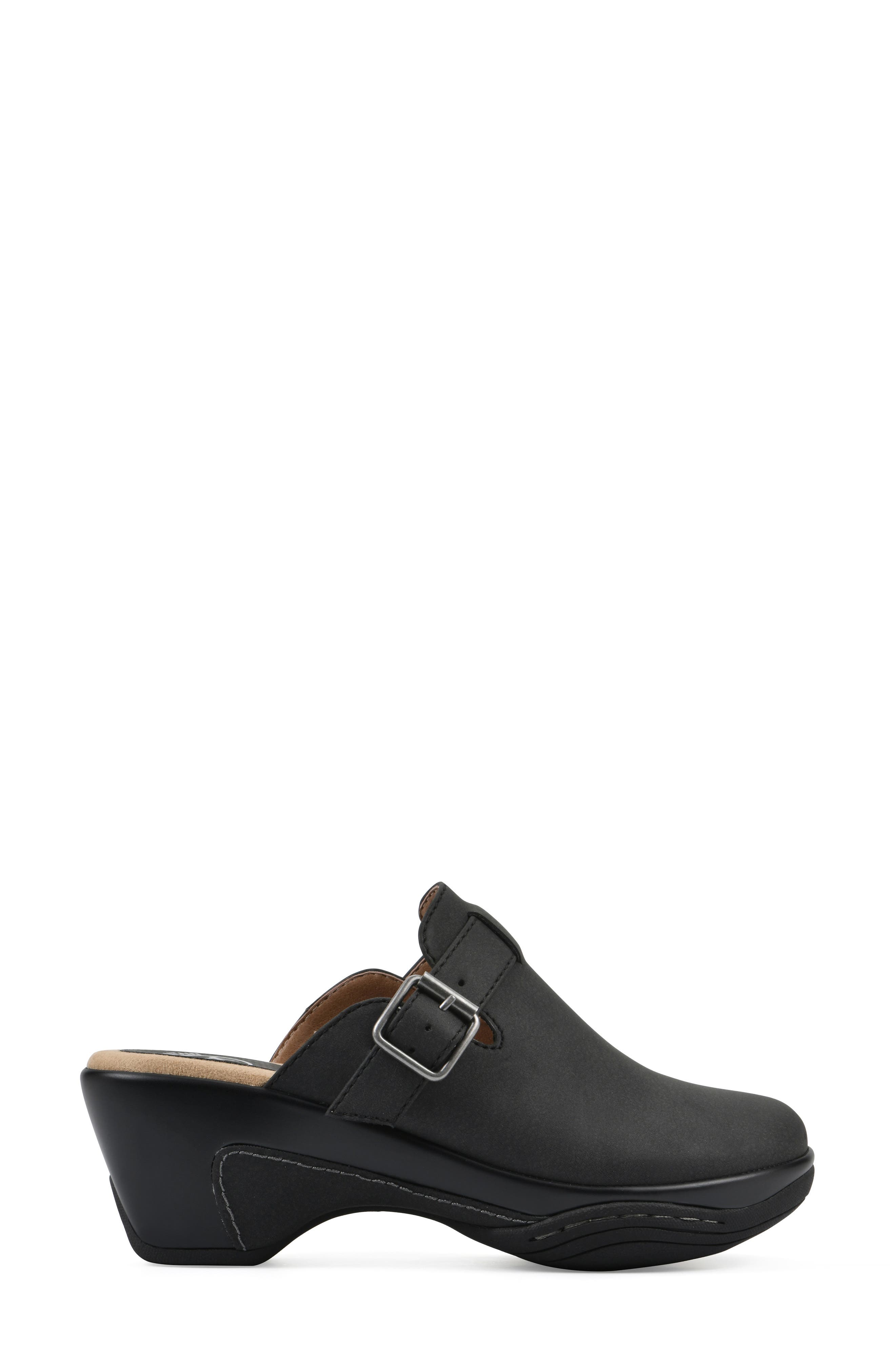 White Mountain Footwear Viewed Mule, Alternate, color, Black