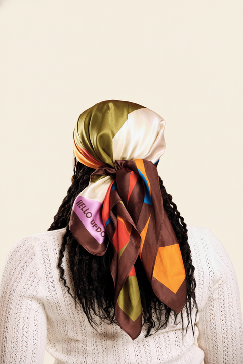 100% Silk Headscarf