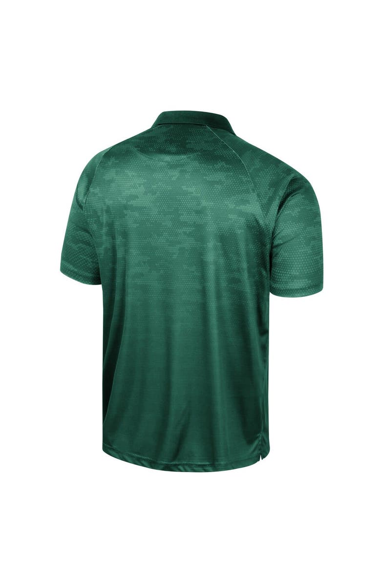 COLOSSEUM Men's Colosseum Green Baylor Bears Honeycomb Raglan Polo, Alternate, color, Green
