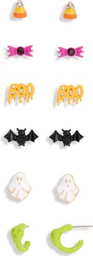 Leith Halloween Set of 6 Stud & Hoop Earrings