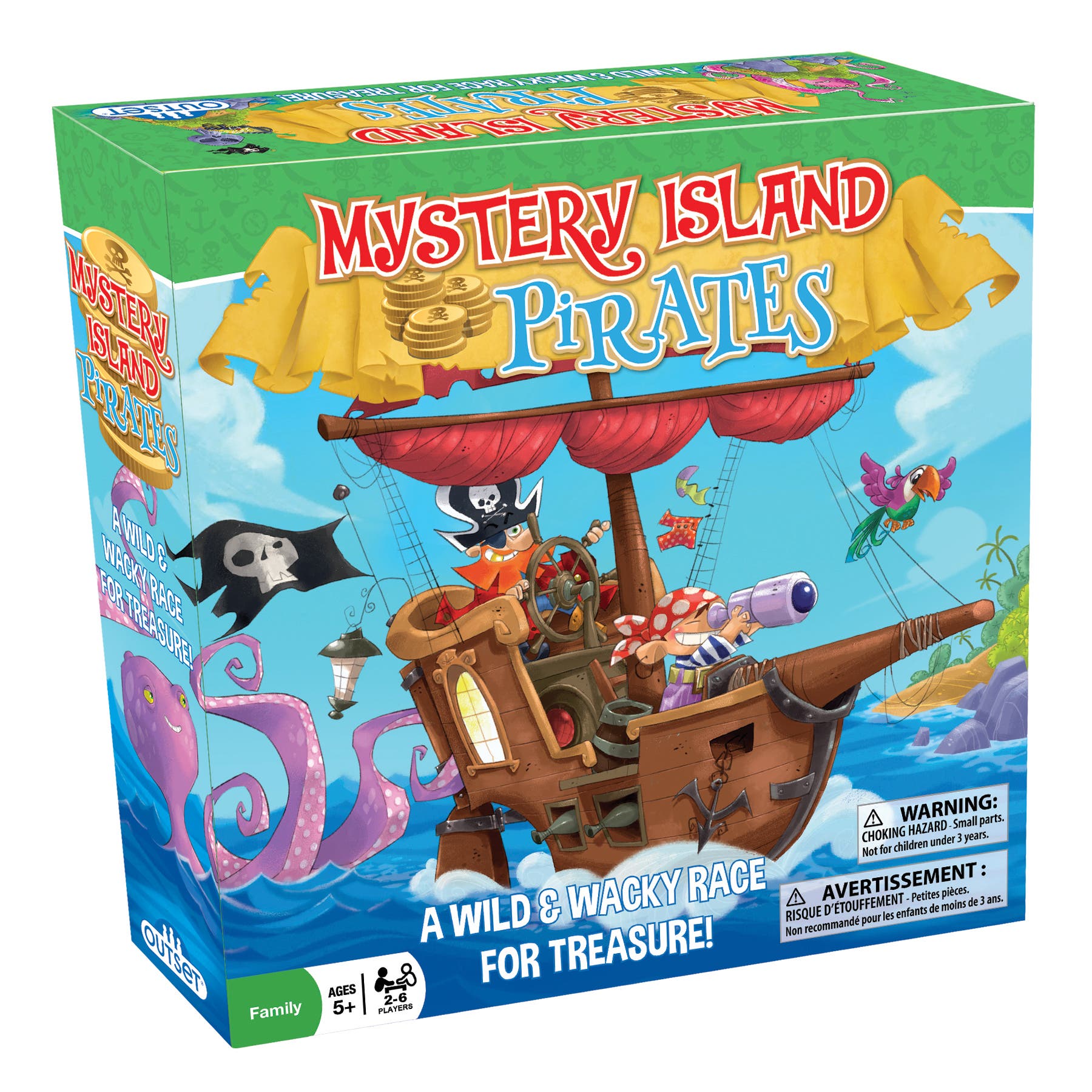 Outset Mystery Island Pirates Tile Game in Multicolored 