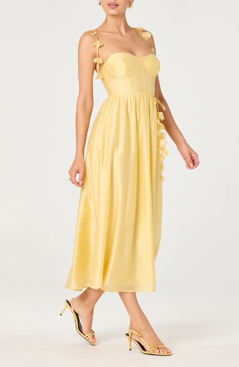 ASTR the Label Halcyon A-Line Dress, Alternate, color, Yellow