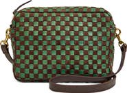 Clare V. Midi Sac Woven Leather Crossbody Bag
