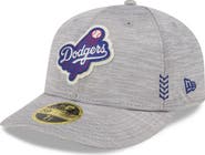 New Era Men's New Era Gray Los Angeles Dodgers 2024 Clubhouse Low Profile 59FIFTY Fitted Hat