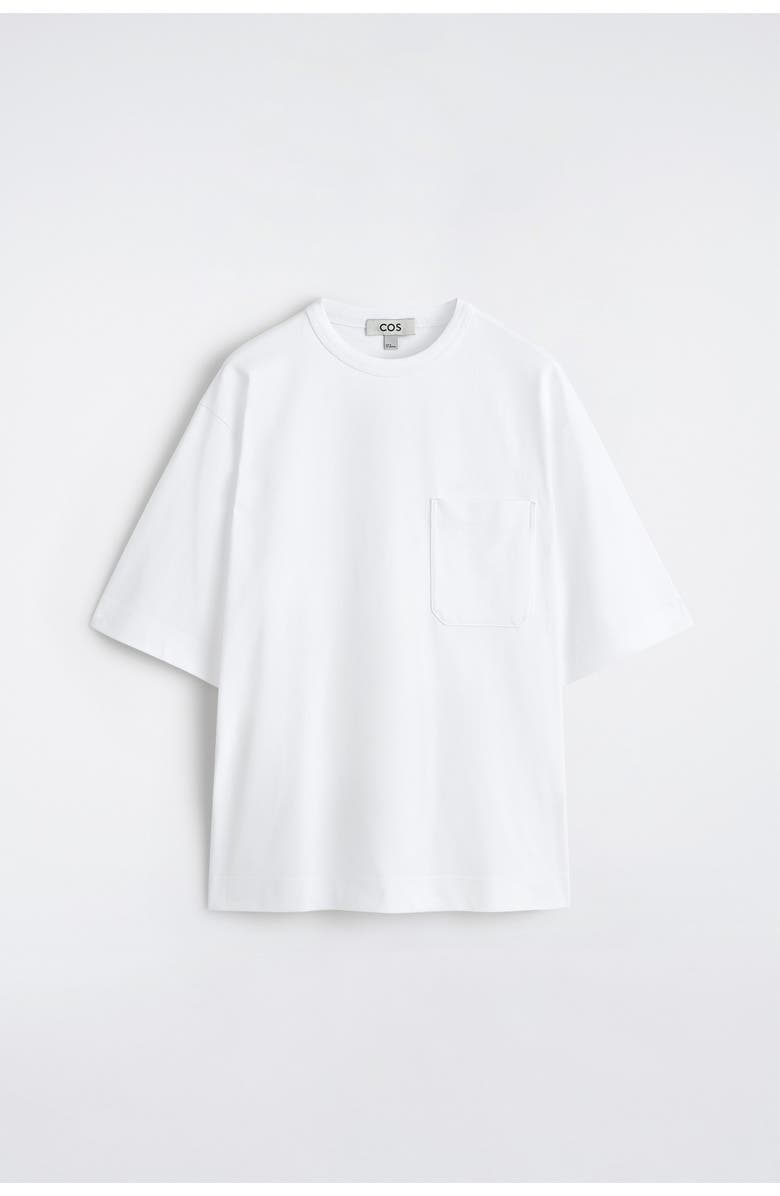 COS Oversized Heavyweight T-Shirt, Alternate, color, White