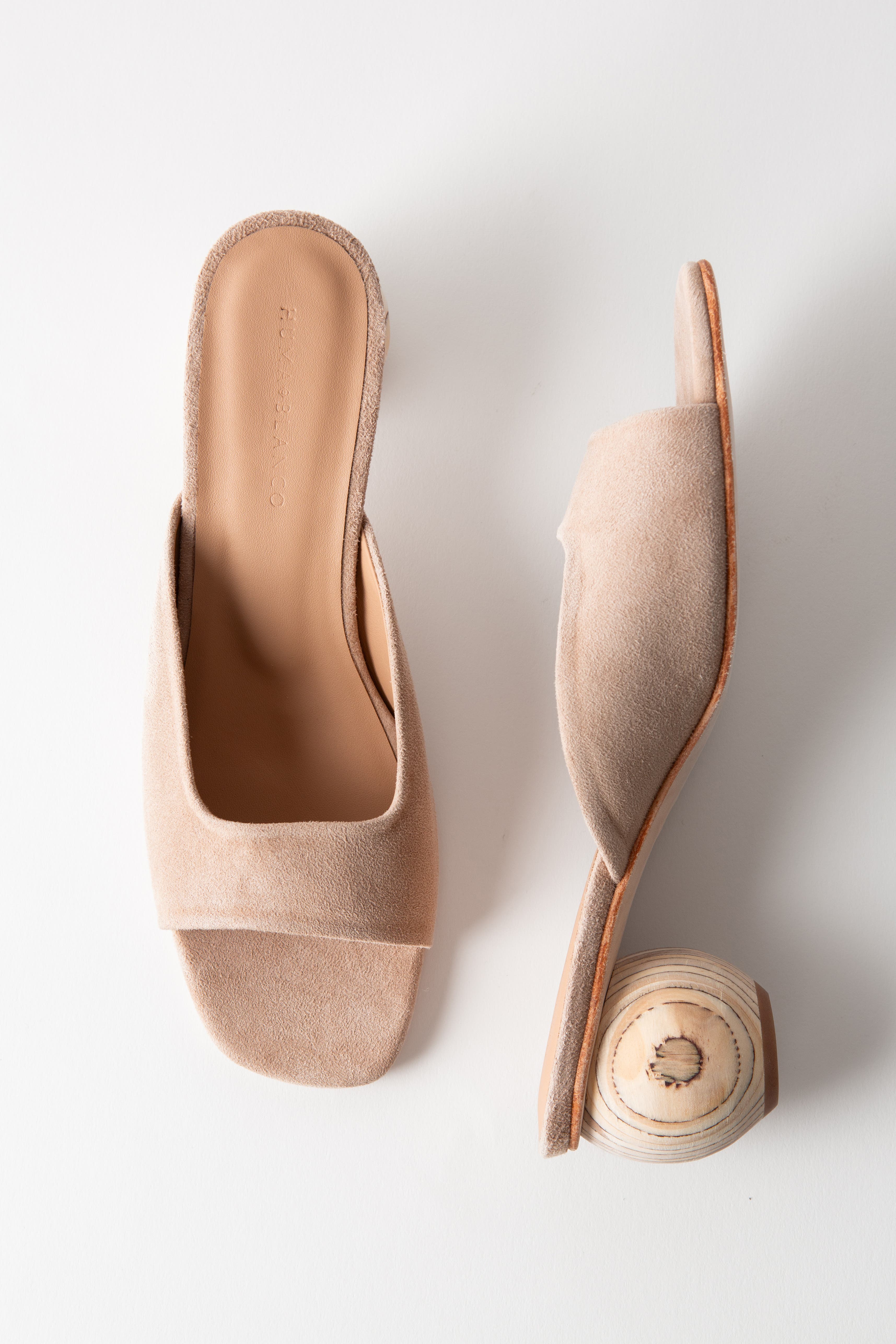 Huma Blanco Noa Slide Sandal, Alternate, color, Latte Suede