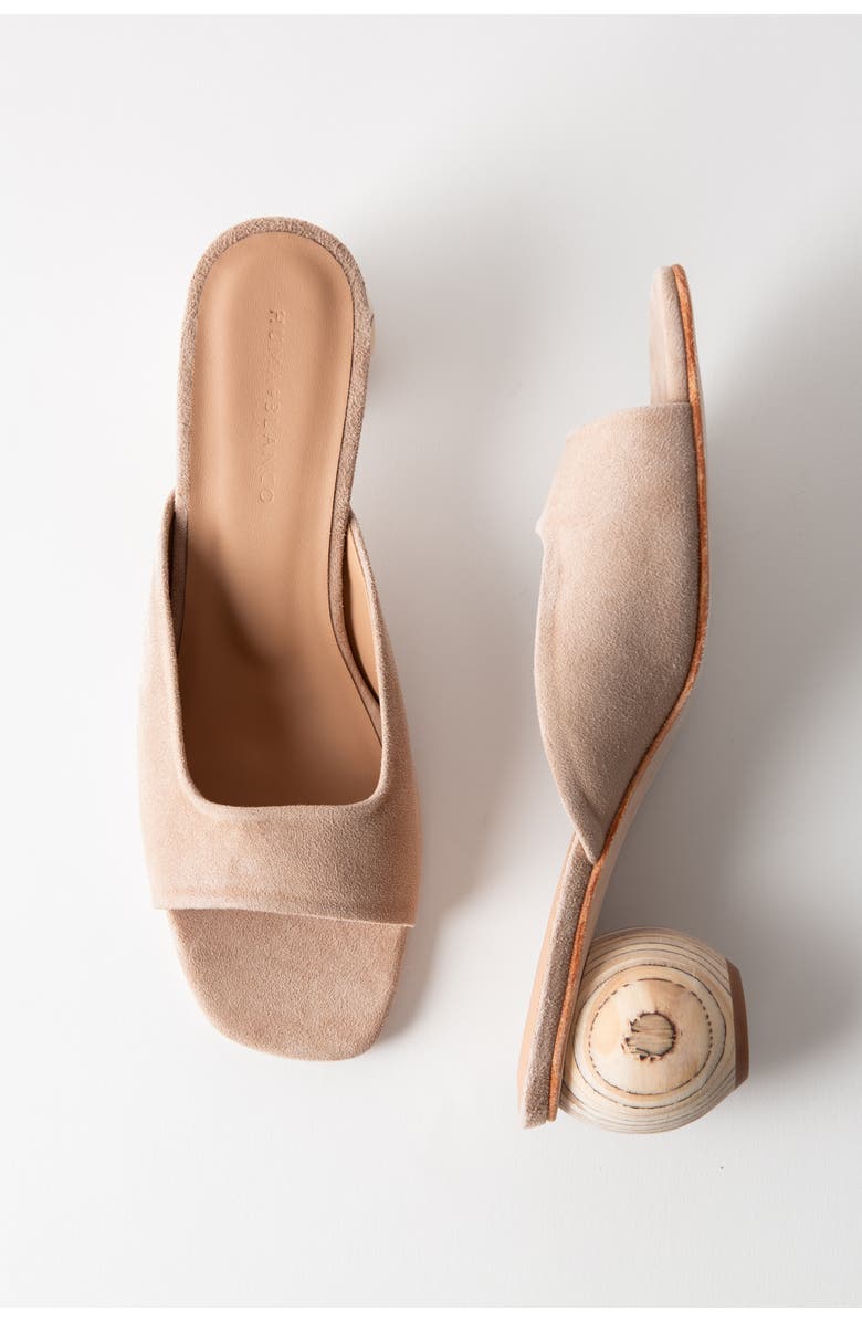 Huma Blanco Noa Slide Sandal, Alternate, color, Latte Suede