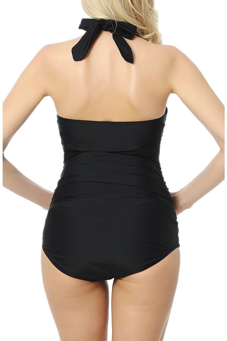 Nancy One-Piece Maternity Swimsuit, Alternate, color, BLACK