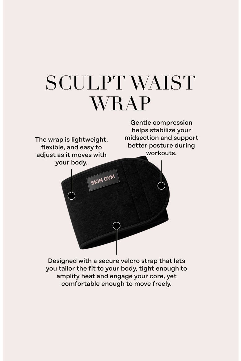Sculpt Waist Wrap, Alternate, color, BLACK