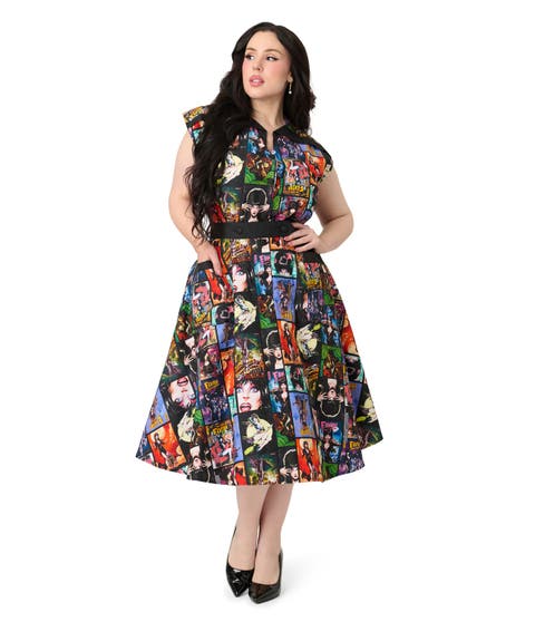 Plus Size 1950s Hedda Swing Dress