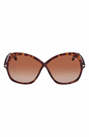 Rosemin 64mm Gradient Oversize Butterfly Sunglasses