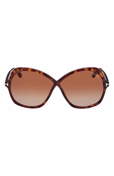 Rosemin 64mm Gradient Oversize Butterfly Sunglasses