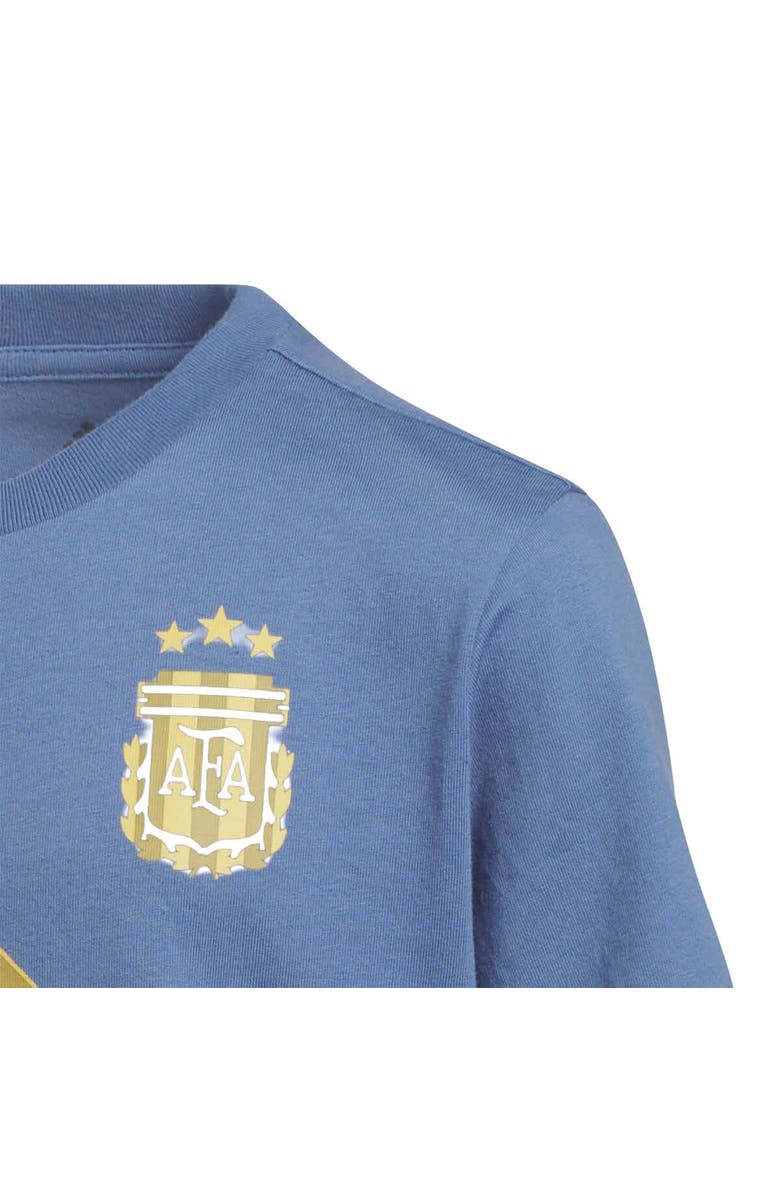 adidas Youth adidas Lionel Messi Blue Argentina National Team Name & Number T-Shirt, Alternate, color, Blue