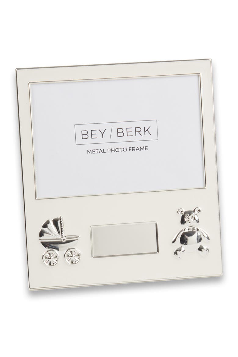 Newborn 4 x 6-Inch Picture Frame, Main, color, SILVER