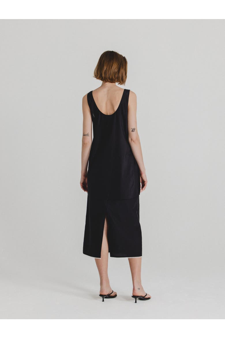 Silk Cotton TankTop, Alternate, color, Black