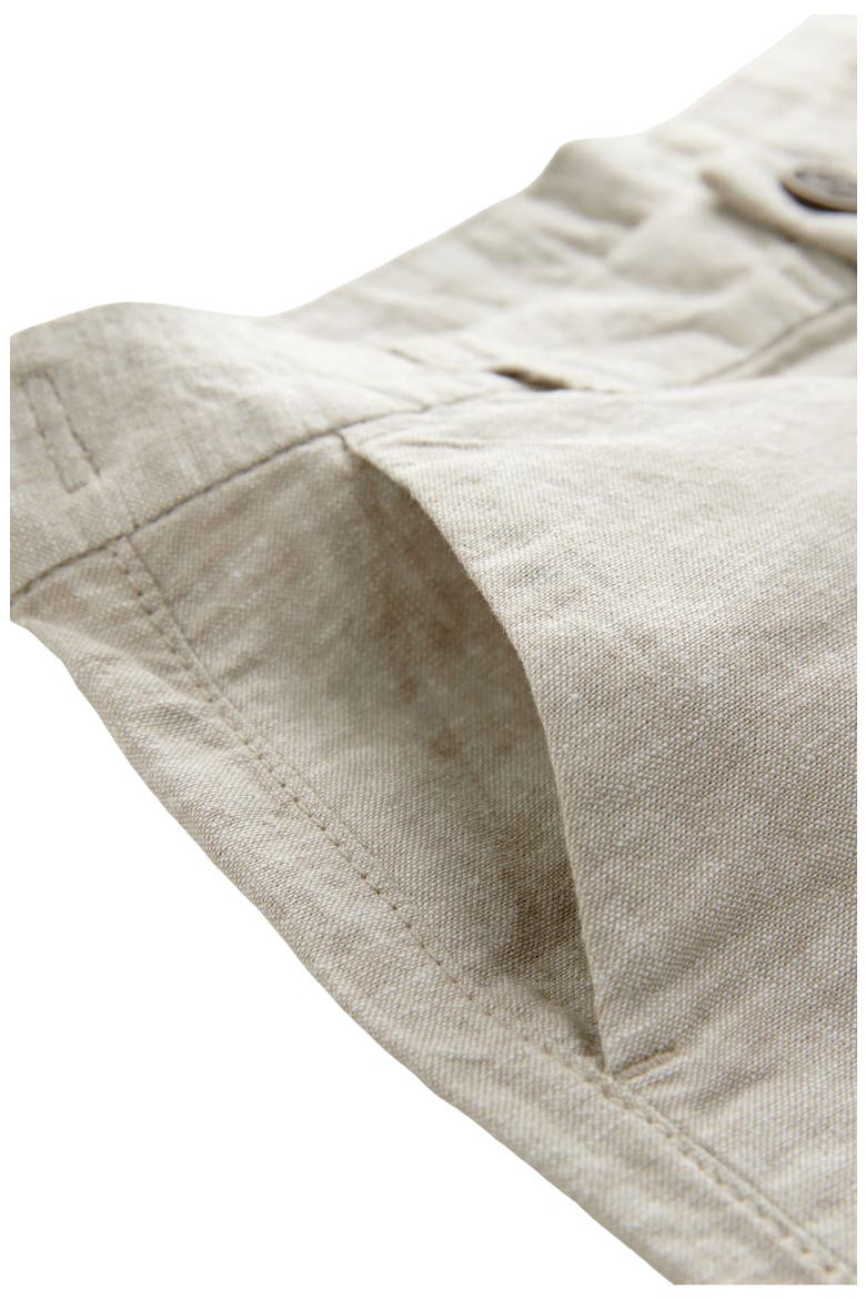 Kids' Linen & Cotton Chino Shorts, Alternate, color, CREAM