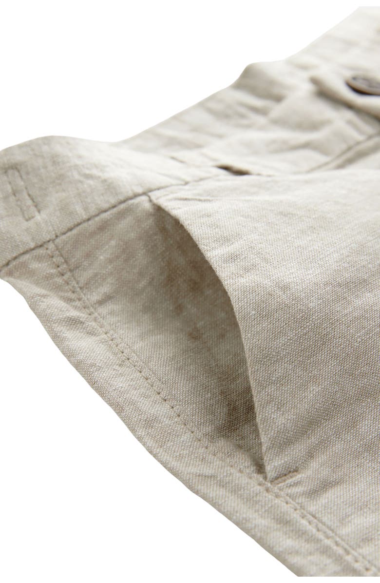 NEXT Kids' Linen & Cotton Chino Shorts, Alternate, color, Cream