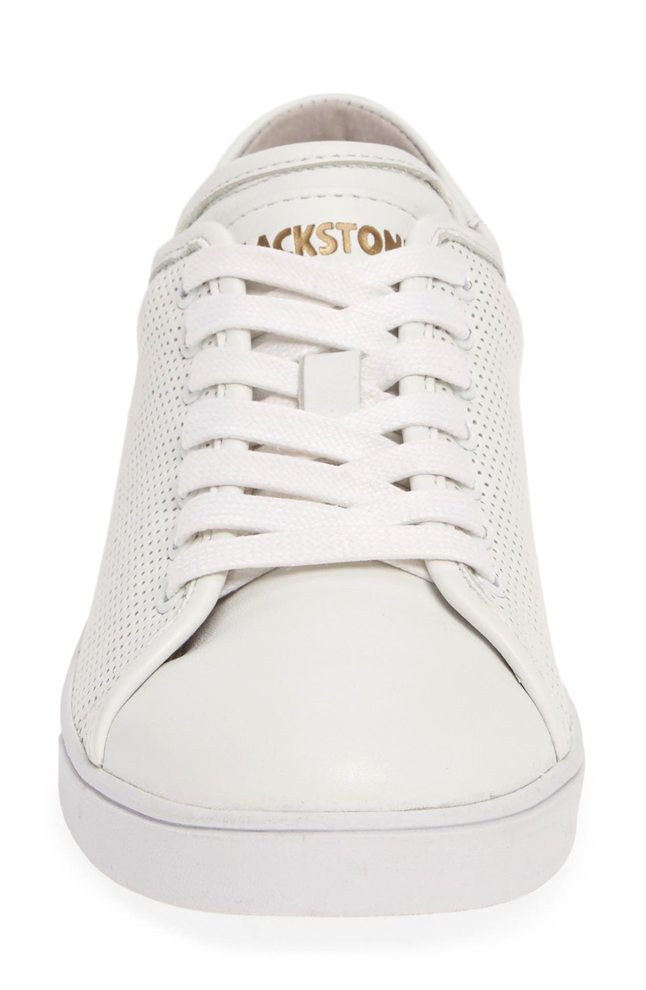 RL72 Perforated Low Top Sneaker, Alternate, color, WHITE LEATHER