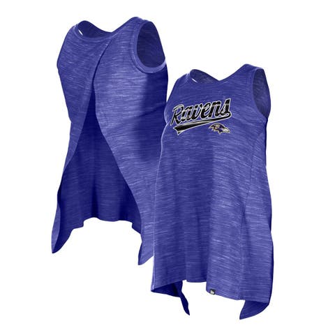Women's New Era  Purple Baltimore Ravens  Space Dye Active Tank Top