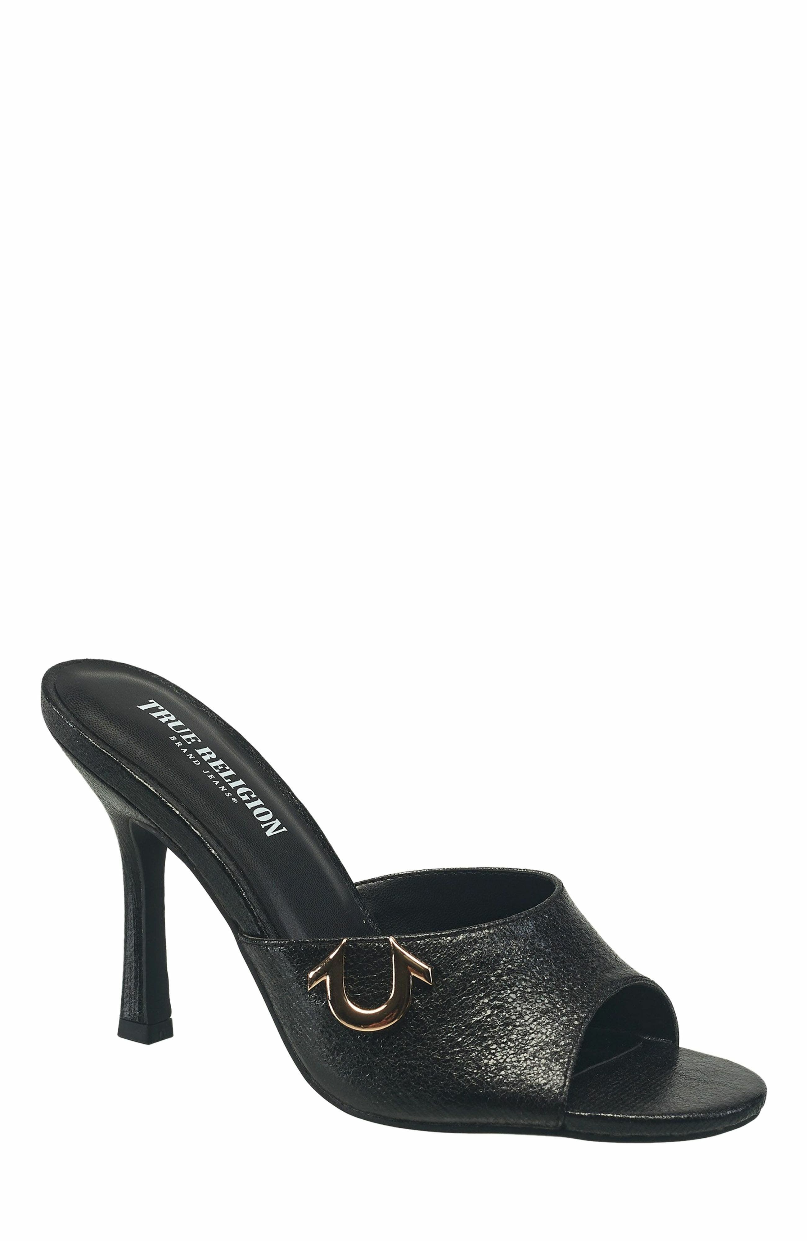 True Religion Sophia Heel, Main, color, Black