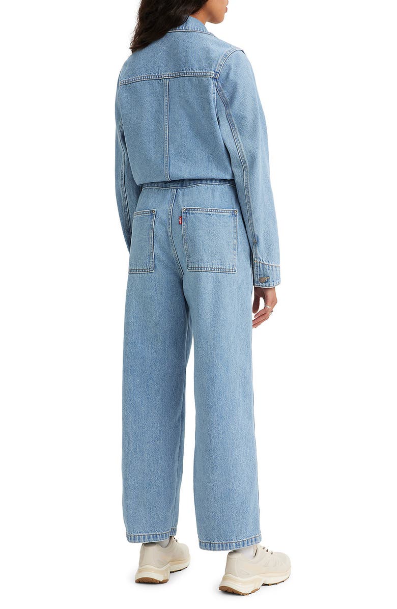 Levi's<sup>®</sup> Iconic Long Sleeve Denim Jumpsuit, Alternate, color,