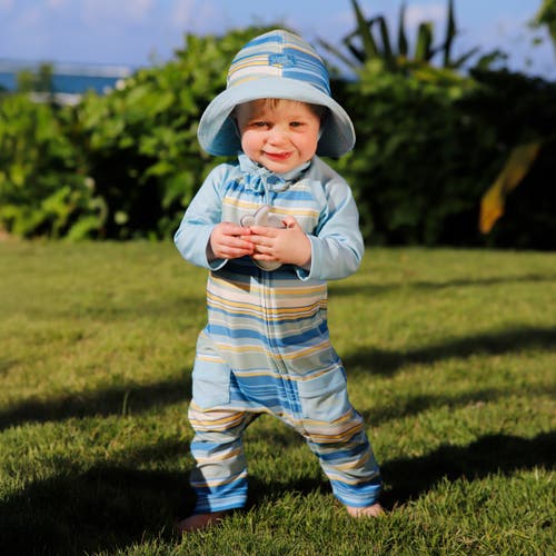 Uv Skinz Reversible Sun Hat In Pinecrest Stripe