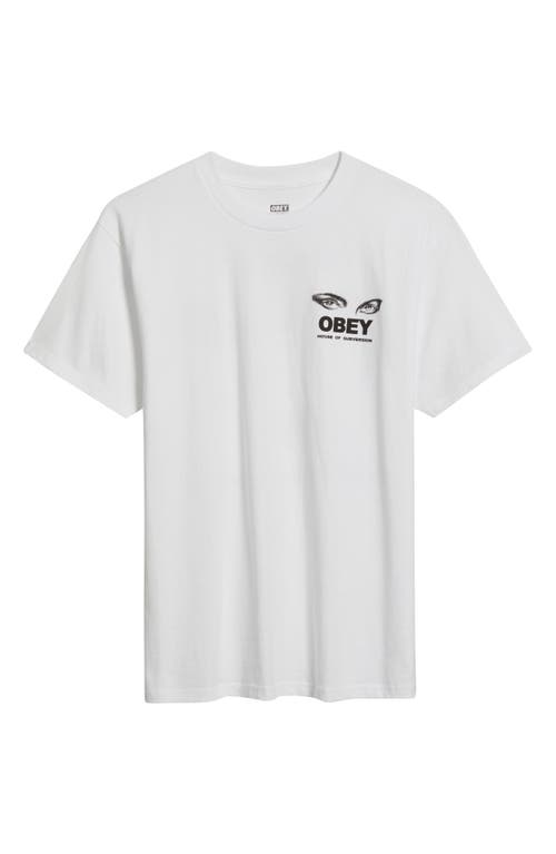 Obey Face Of Subversion Graphic T-shirt In Burgundy