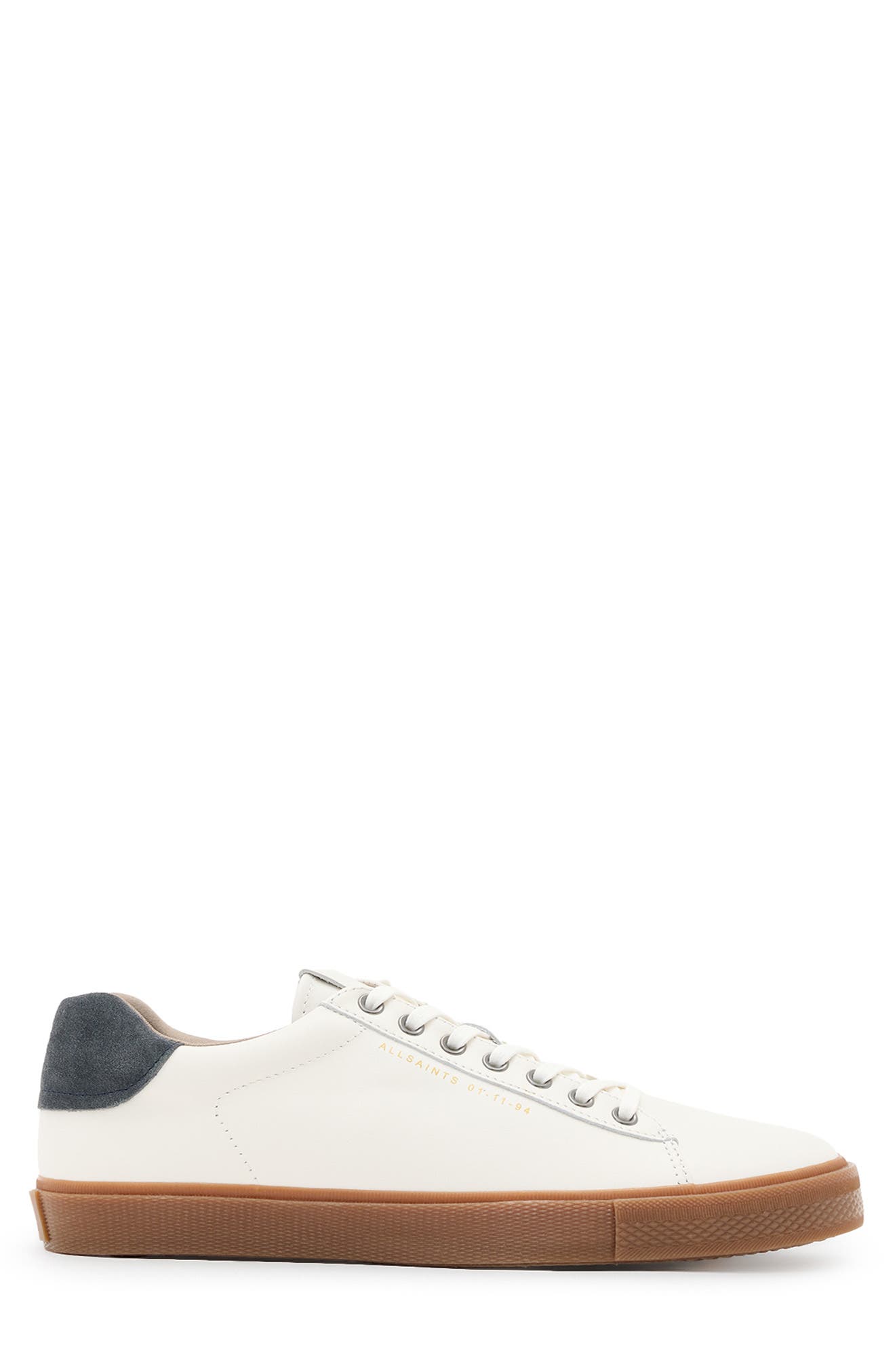 AllSaints Brody Low Top Sneaker, Alternate, color, White/ Dark Grey