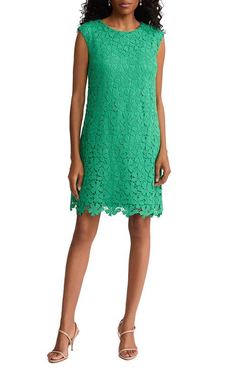 Floral Lace Shift Dress