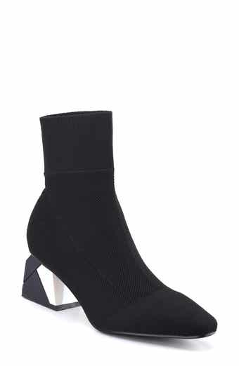 Sidney Block Heel Sock Bootie