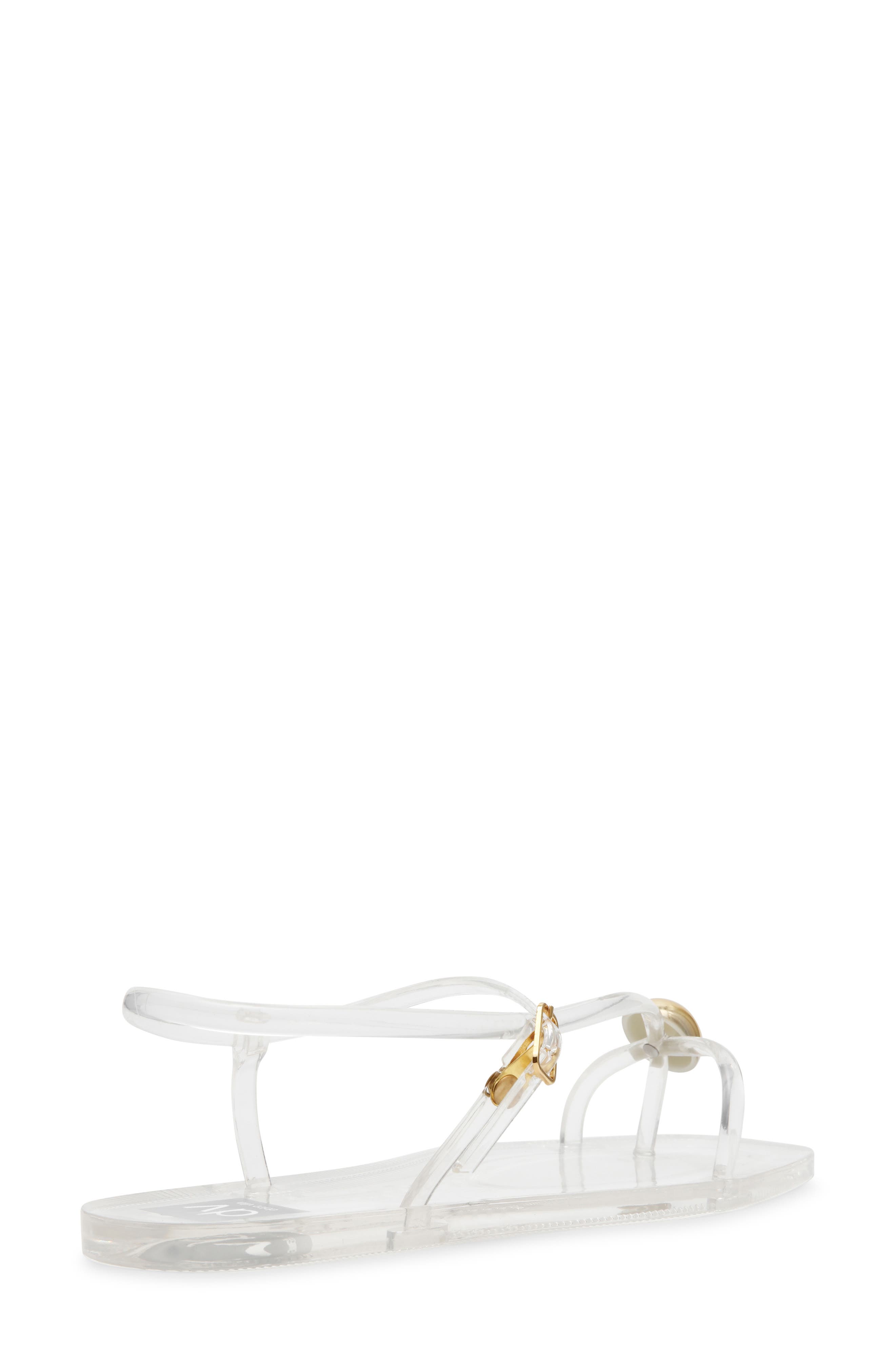 Jossie Flat Sandal, Alternate, color, CLEAR