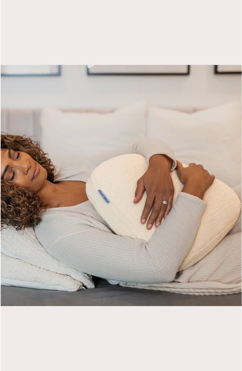 Quiet Mind The Original Weighted Pillow, Alternate, color, Cashew