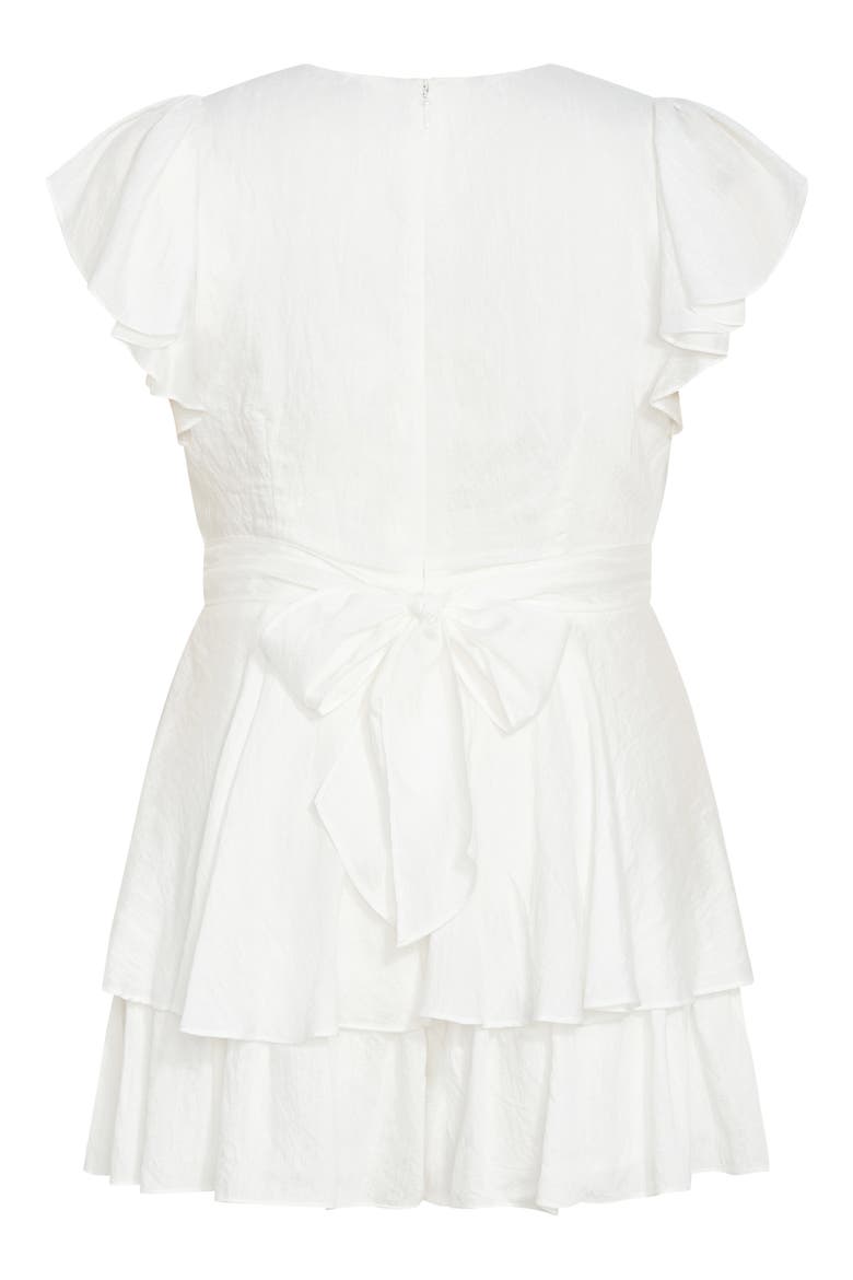 Sunny Ruffle Romper, Alternate, color, IVORY