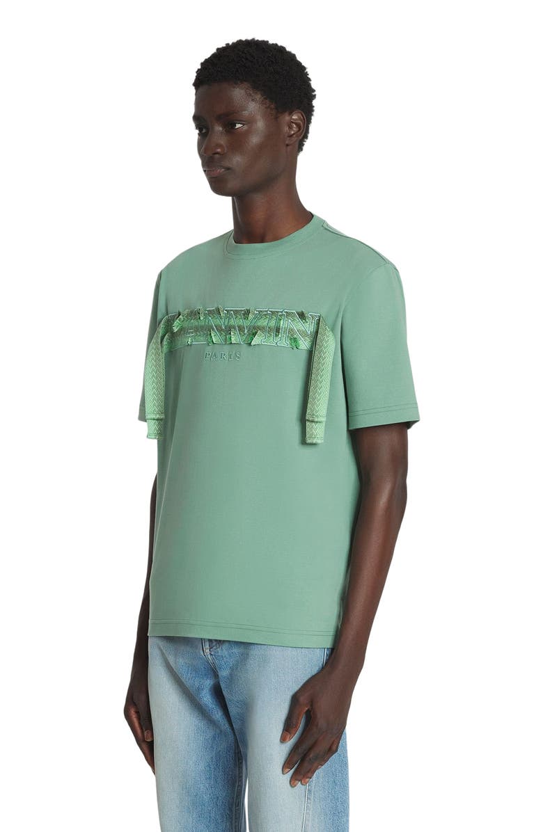 Lanvin Curb Lace T-Shirt, Alternate, color, 