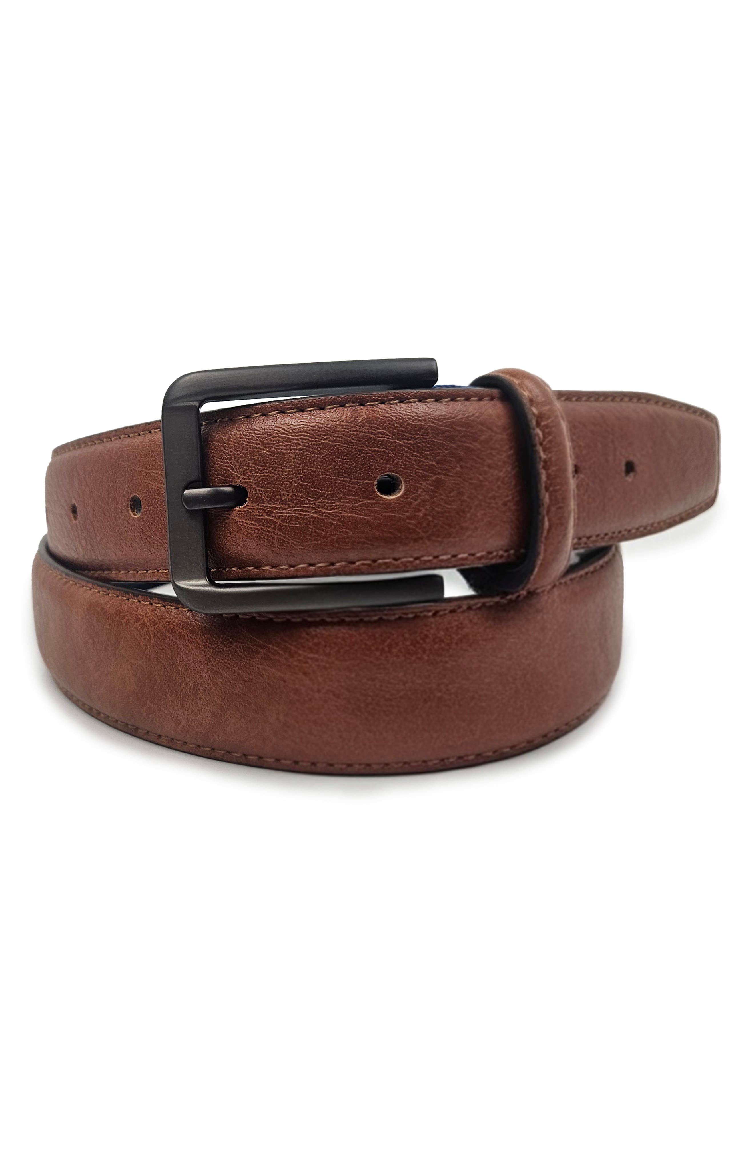 Textured Leather Belt