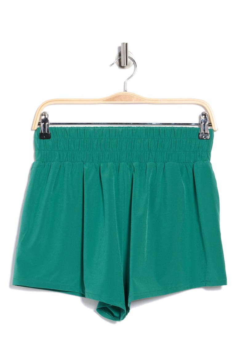 Interval High Waist Flowy Shorts, Alternate, color, GREEN HEIRLOOM