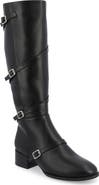Journee Collection Elettra Buckle Knee High Boot