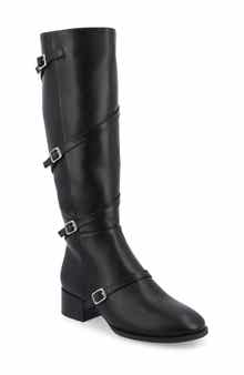 Journee Collection Elettra Buckle Knee High Boot