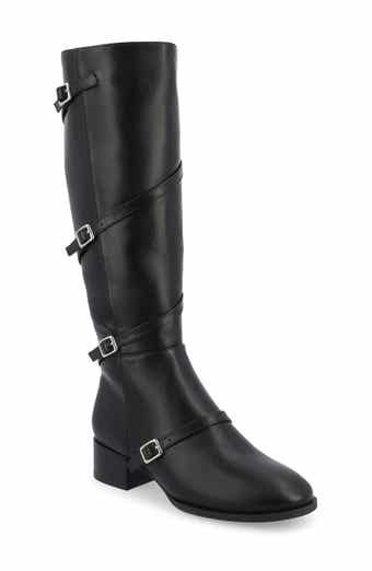 Journee Collection Elettra Buckle Knee High Boot