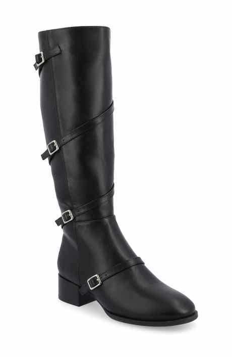 Journee Collection Elettra Buckle Knee High Boot
