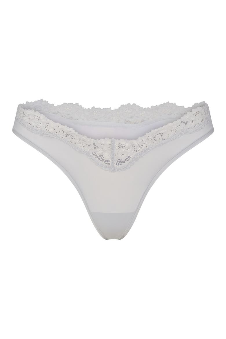 5-Pack Fits Everybody Lace Dipped Thong, Alternate, color, IVORY PEARL BOW MULTI