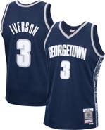 Mitchell & Ness Men's Mitchell & Ness Allen Iverson Navy Georgetown Hoyas 1995/96 Swingman Replica Jersey