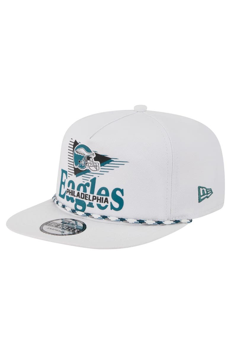 New Era Men's New Era White Philadelphia Eagles Collide Golfer Snapback Hat, Main, color, White